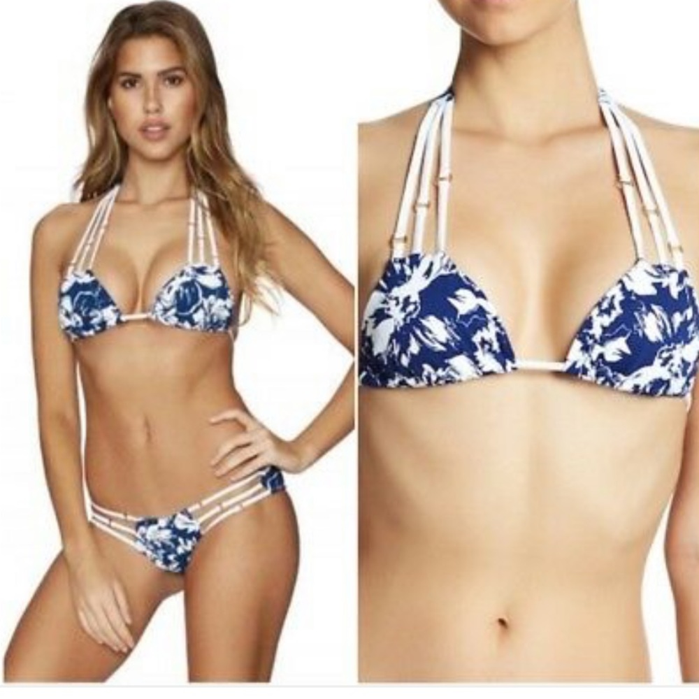 Beach bunny floral bikini size small